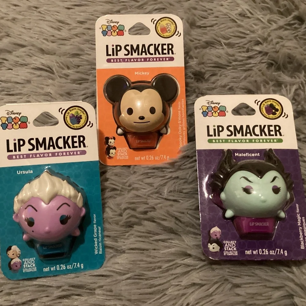 Disney Tsum Tsum Lip Smacker Bundle 3 pack New
